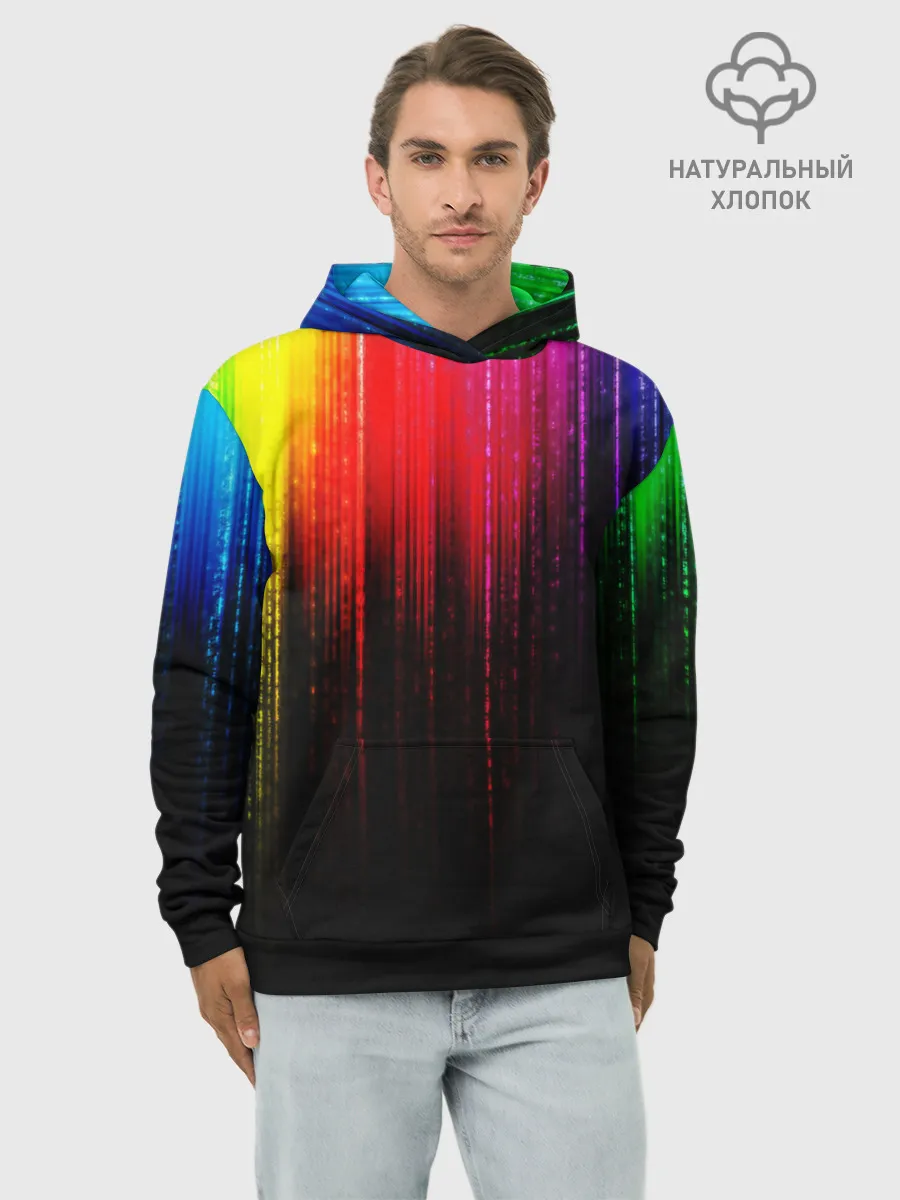 Худи мужской база хлопок / КРАСКИ ГРАДИЕНТ