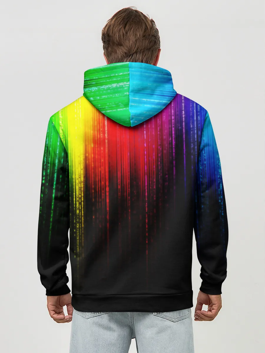 Худи мужской база хлопок / КРАСКИ ГРАДИЕНТ