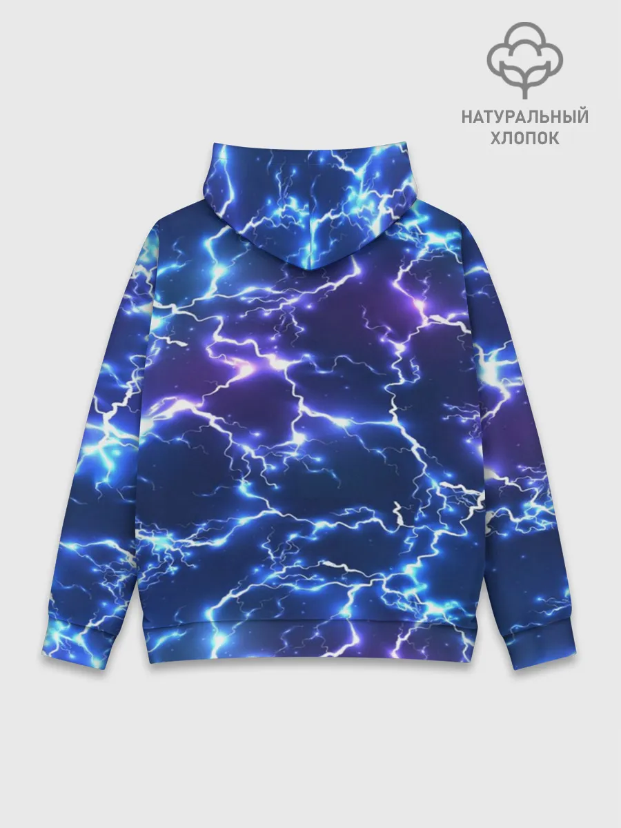 Худи мужской база хлопок / Грозовой Котик