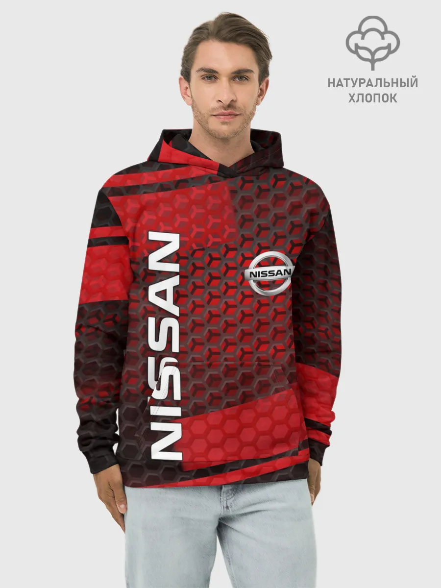 Худи мужской база хлопок / NISSAN