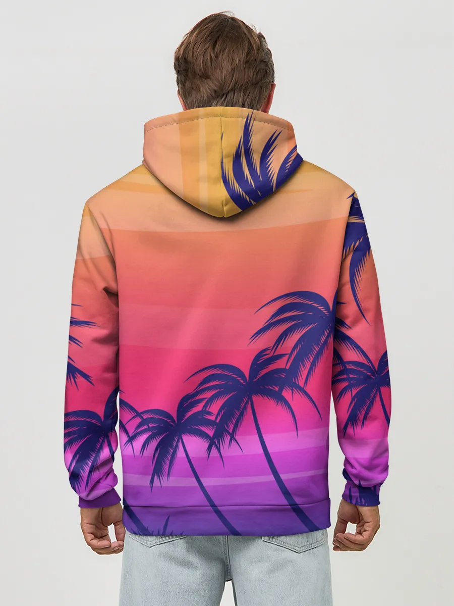 Худи мужской база хлопок / Очеровательный закат