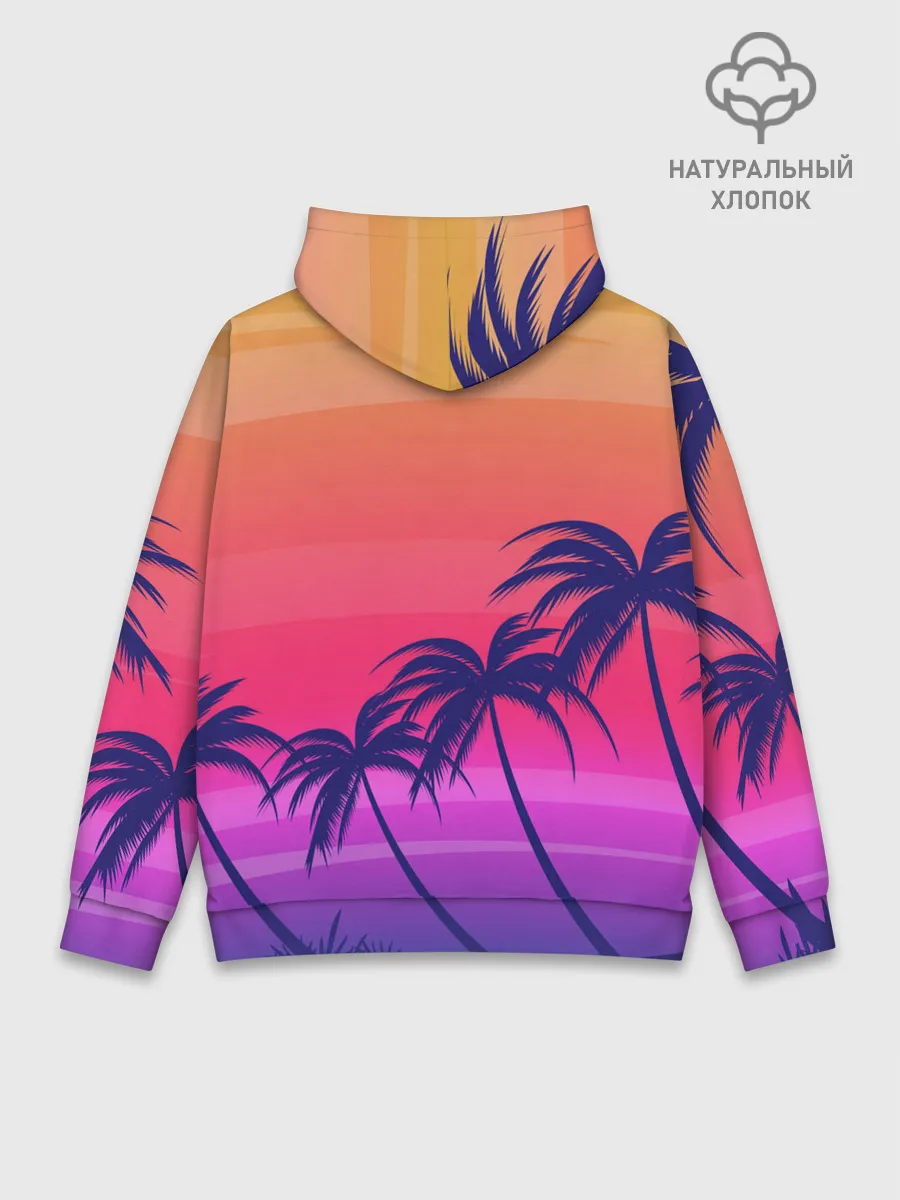 Худи мужской база хлопок / Очеровательный закат