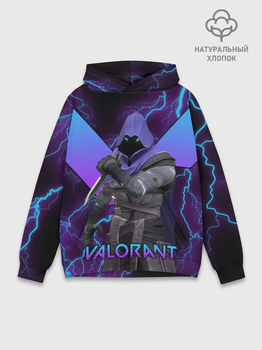 Худи мужской база хлопок / VALORANT OMEN