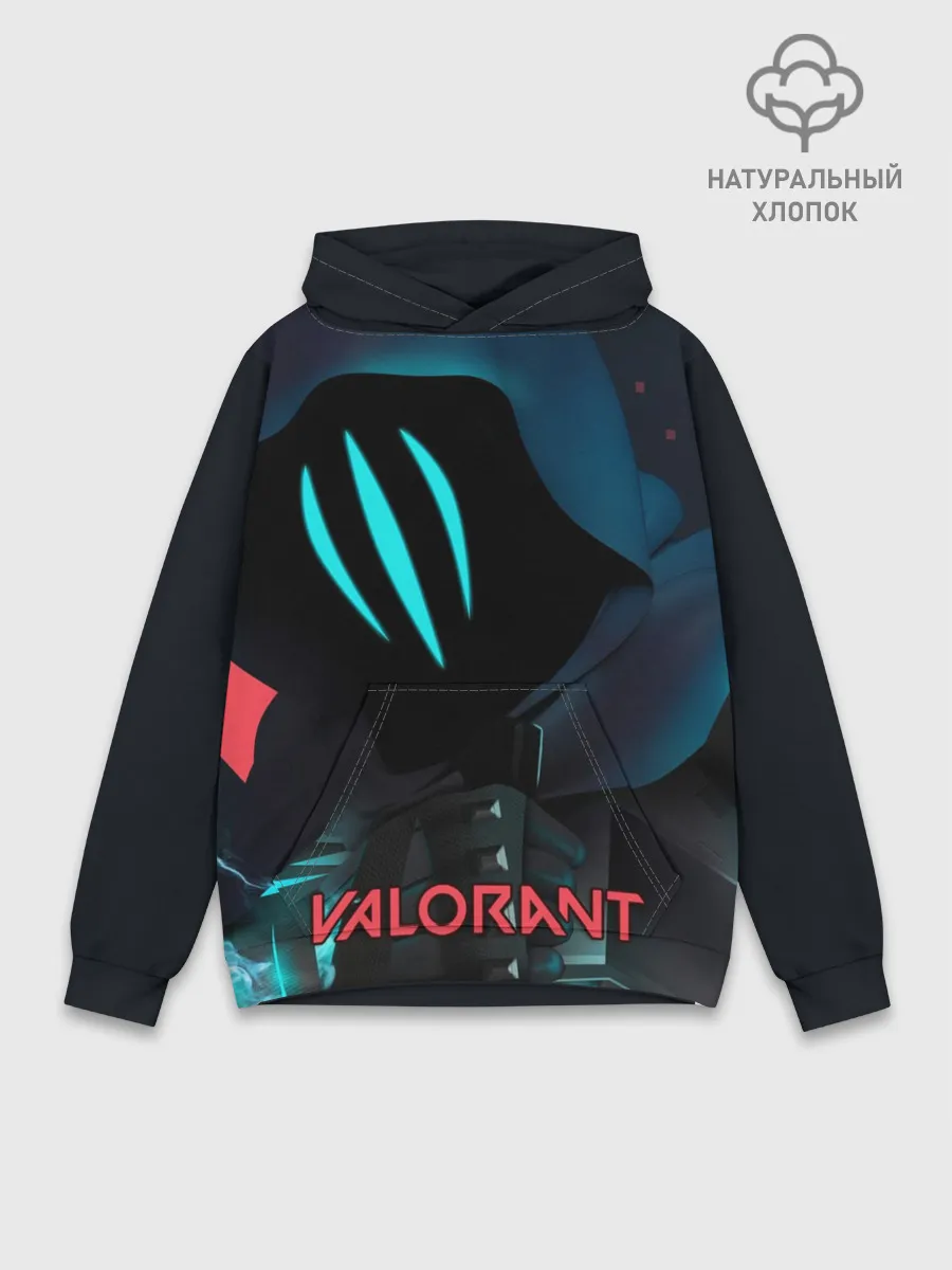 Худи мужской база хлопок / VALORANT OMEN