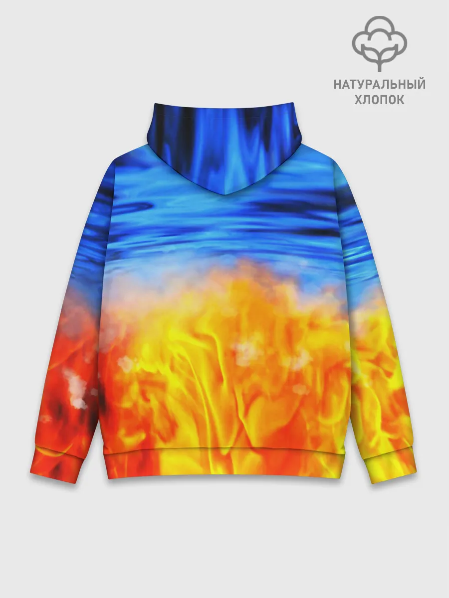 Худи мужской база хлопок / ЛЕД И ПЛАМЯ