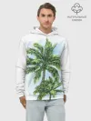 Худи мужской база хлопок / Пальмы над головой