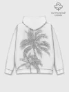 Худи мужской база хлопок / Пальмы над головой