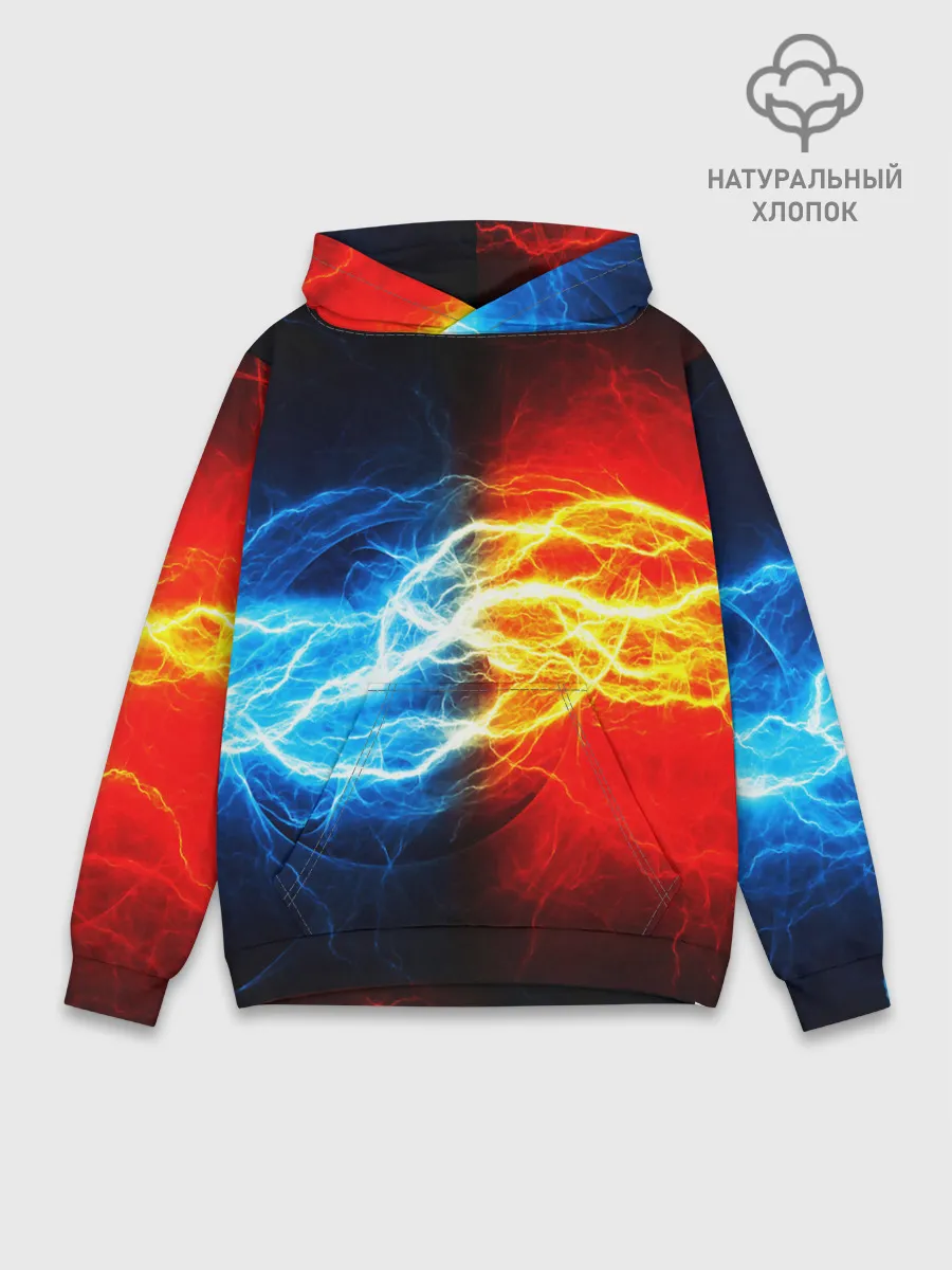 Худи мужской база хлопок / БИТВА МОЛНИЙ