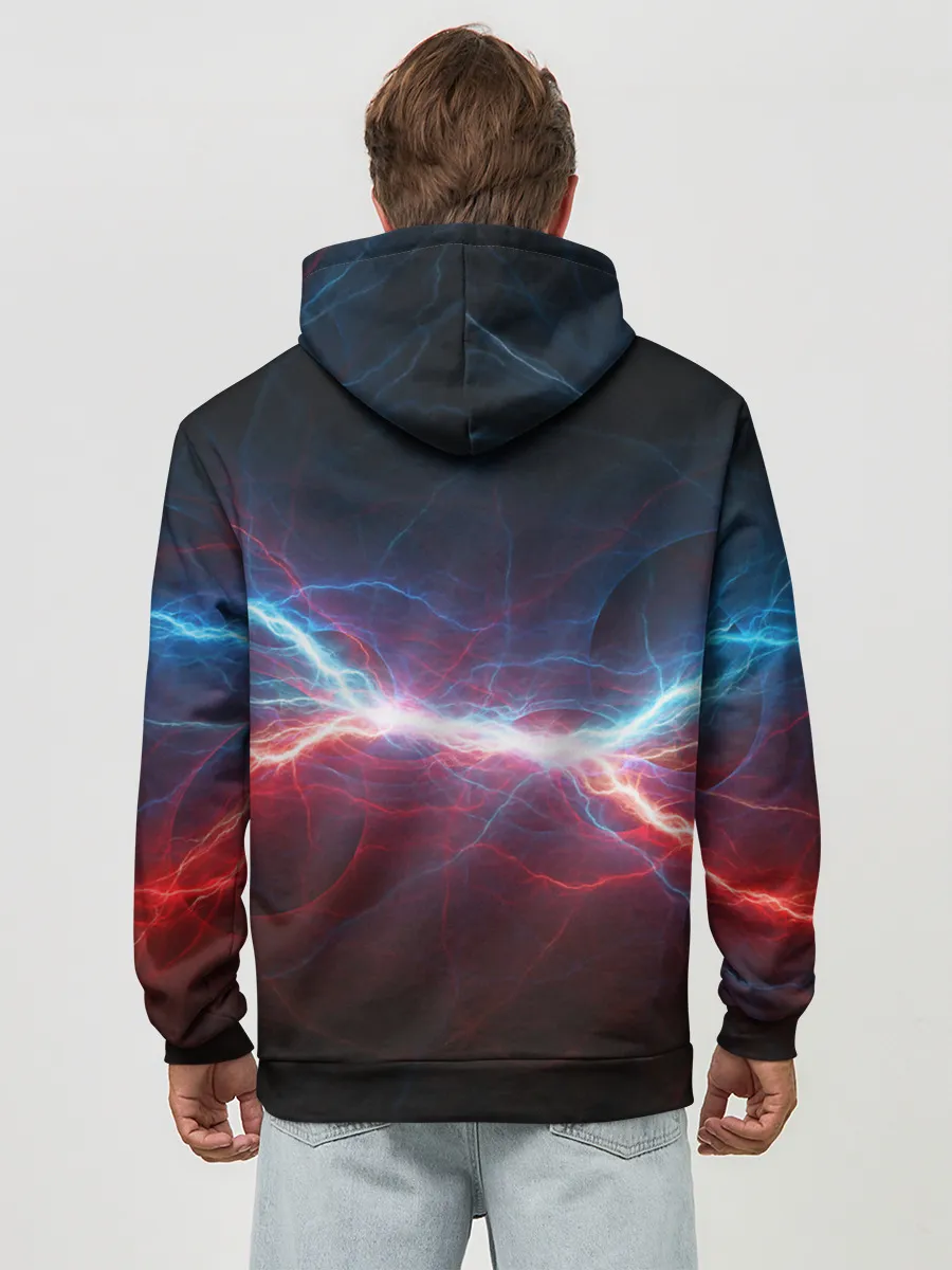 Худи мужской база хлопок / СТОЛКНОВЕНИЕ МОЛНИЙ