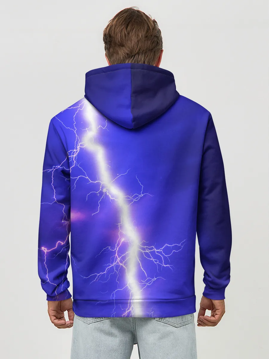 Худи мужской база хлопок / NEON ELECTRIX