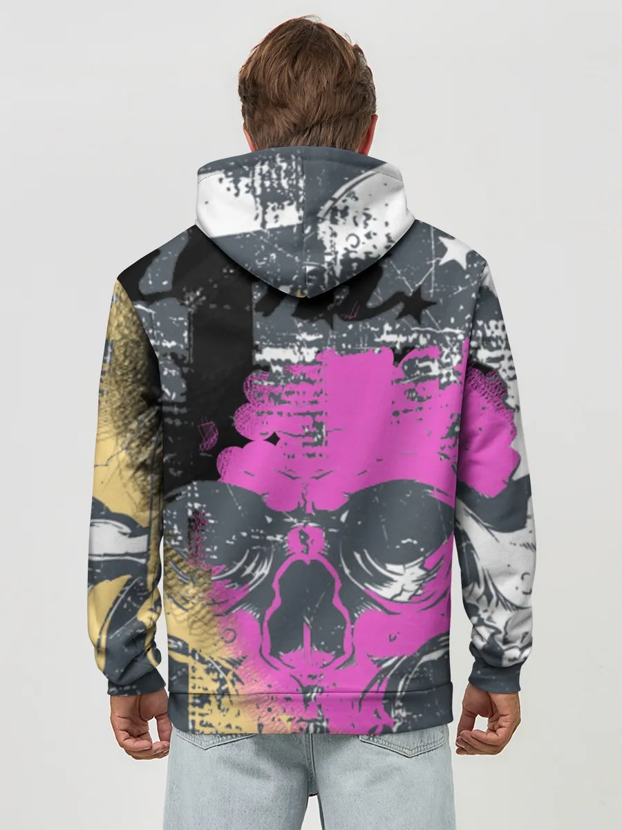 Худи мужской база хлопок / Череп.