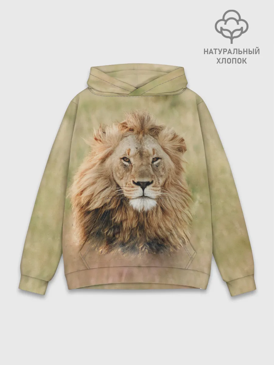 Худи мужской база хлопок / Lion King