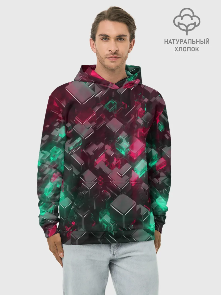 Худи мужской база хлопок / ABSTRACTION