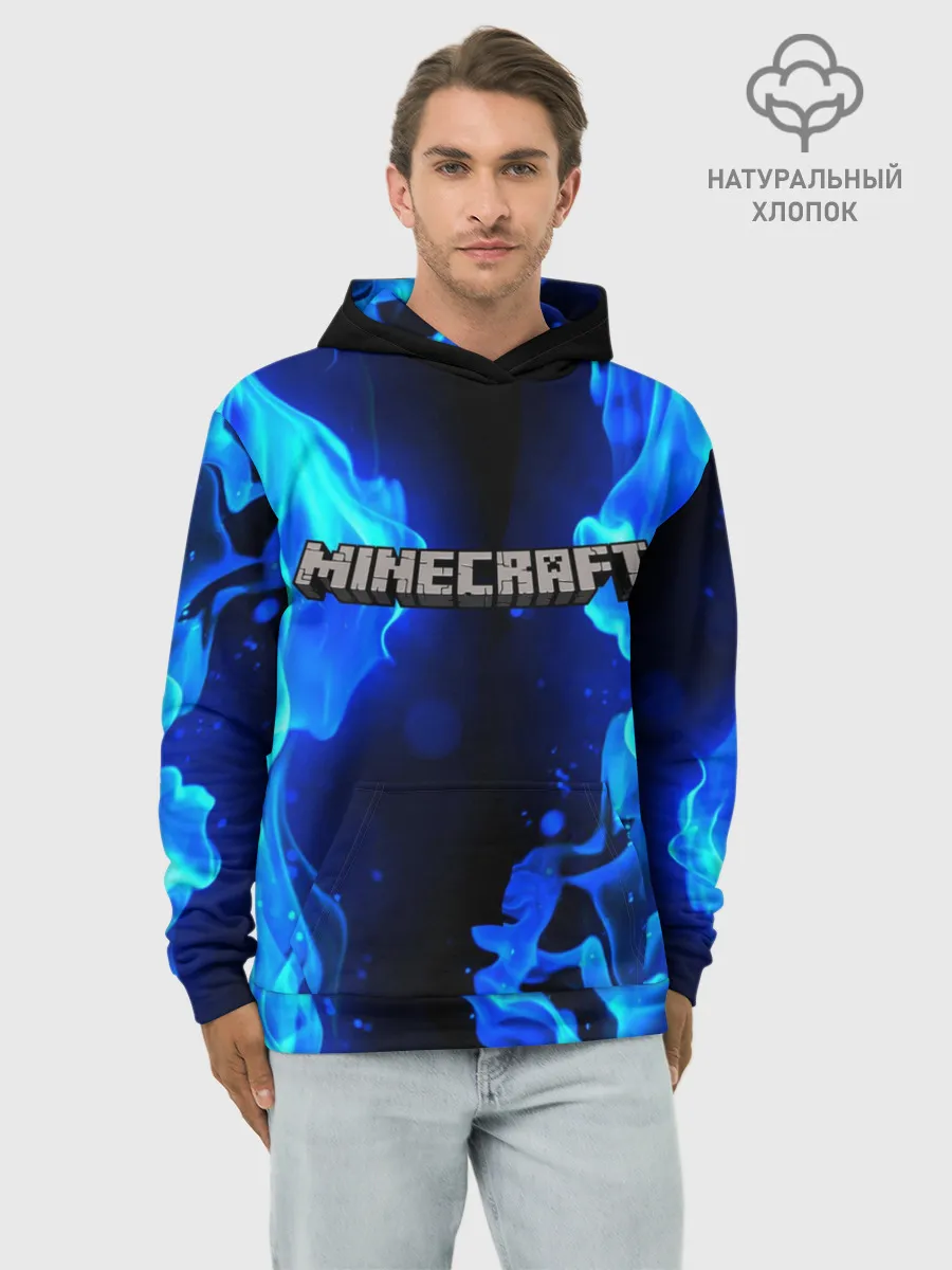 Худи мужской база хлопок / MINECRAFT