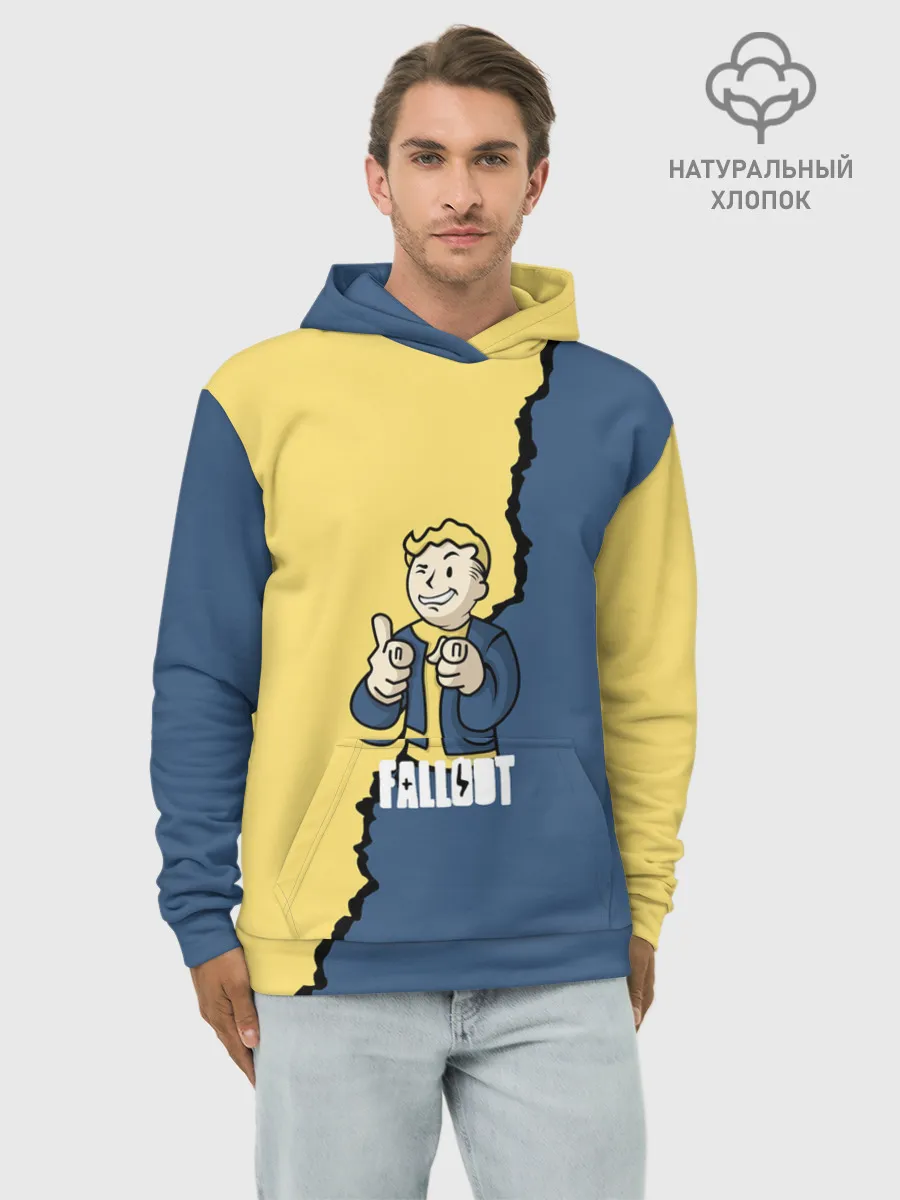 Худи мужской база хлопок / Fallout logo boy