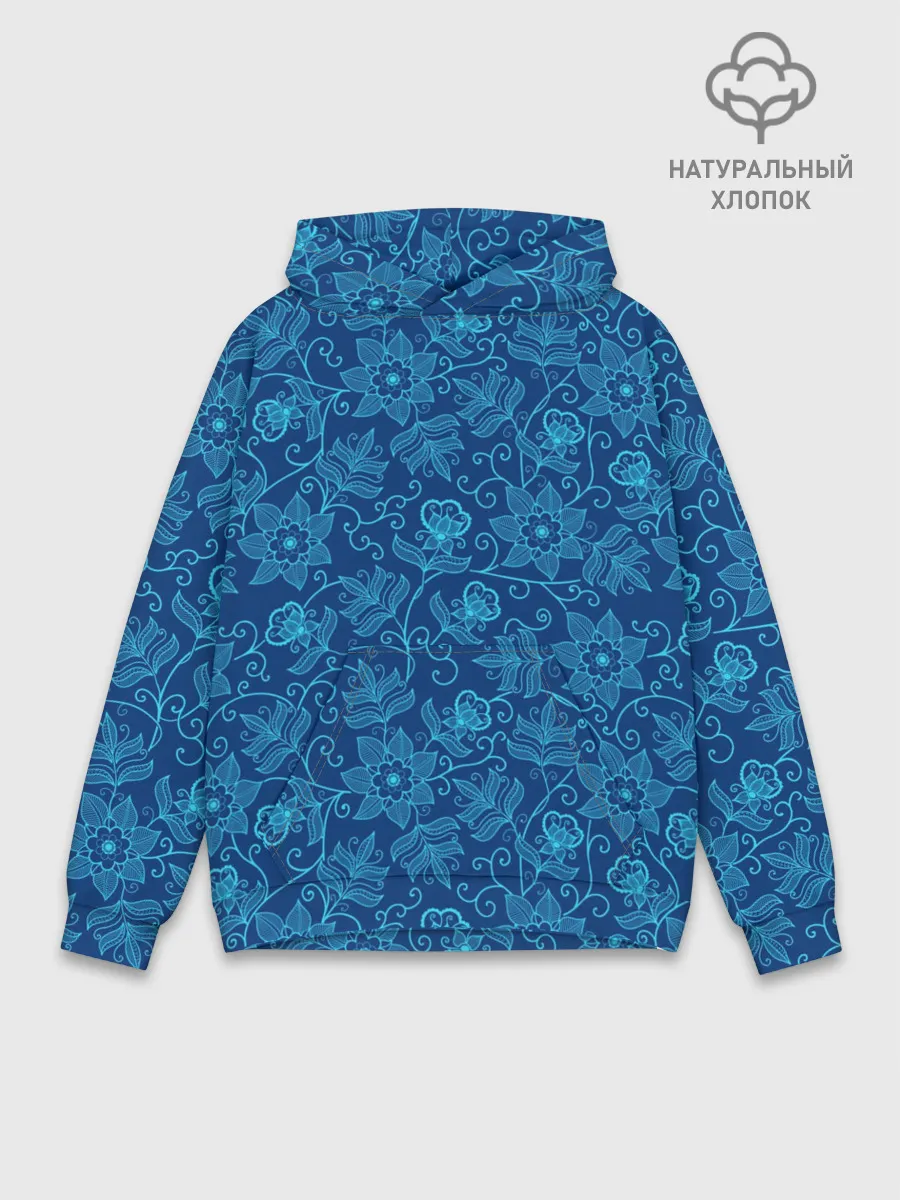 Худи мужской база хлопок / Узоры Природы