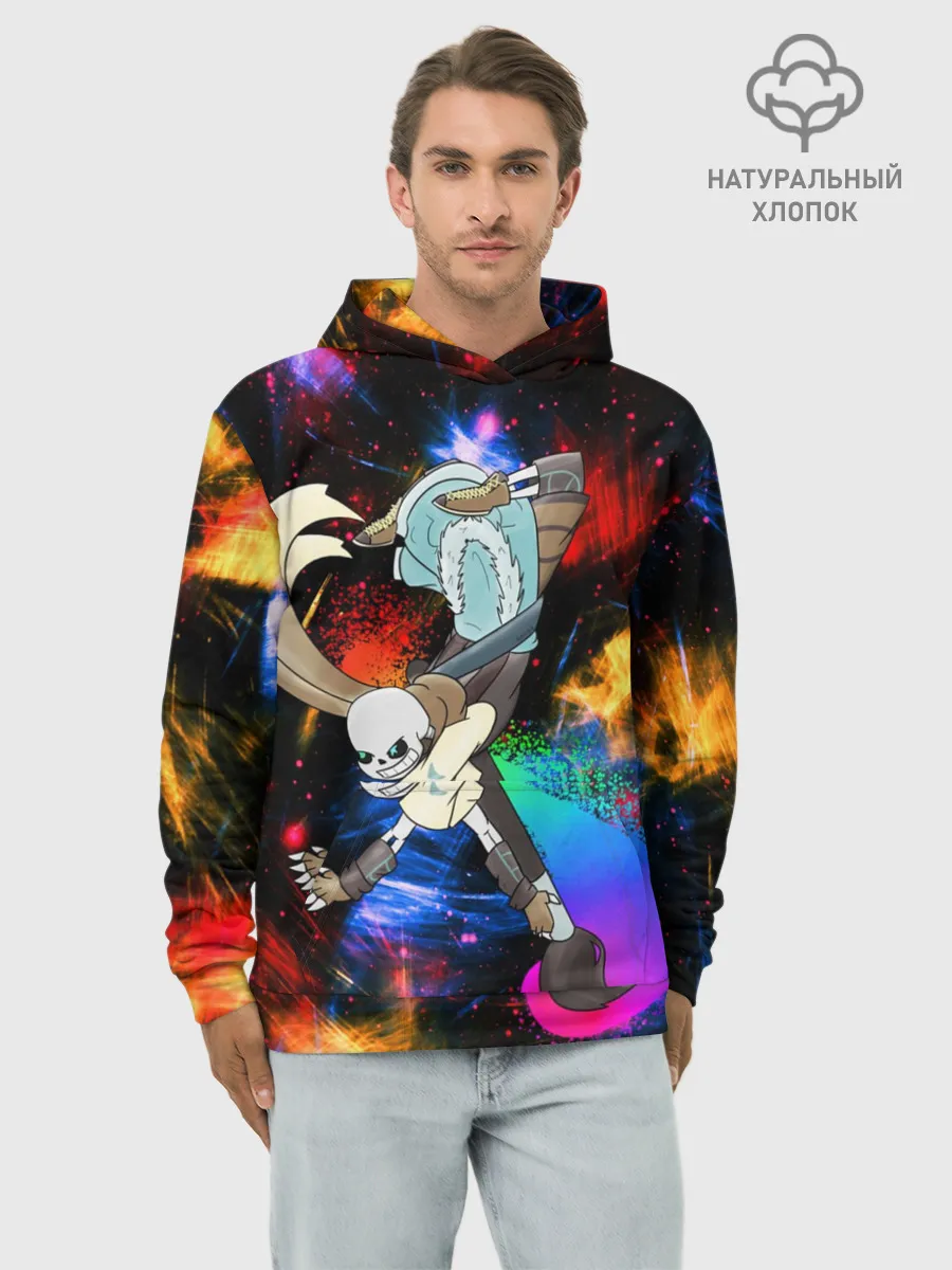 Худи мужской база хлопок / Санс | Undertale
