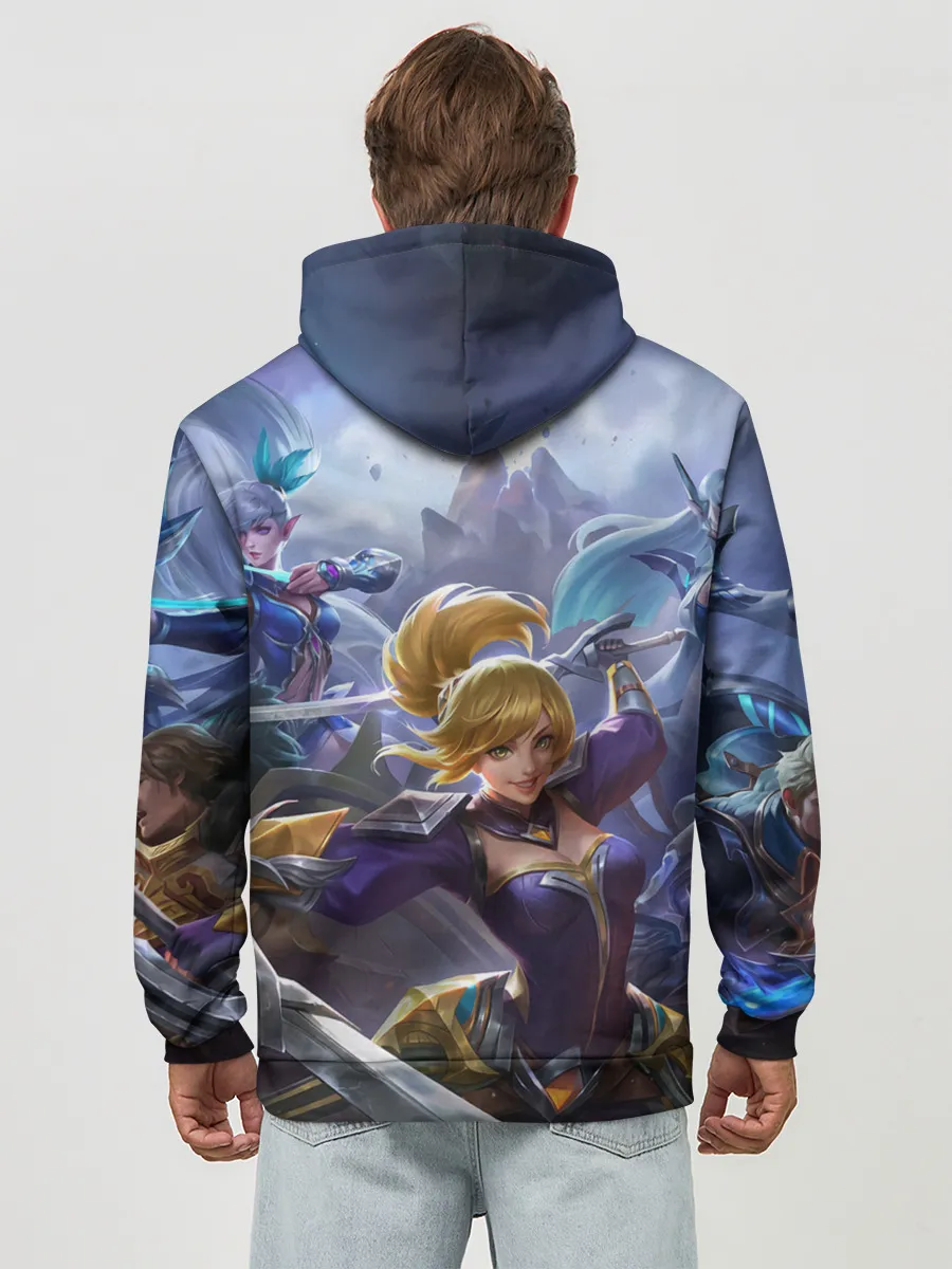 Худи мужской база хлопок / mobile legends