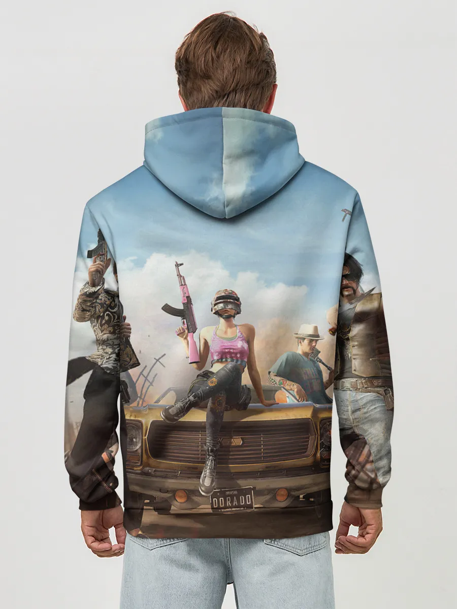 Худи мужской база хлопок / PUBG team up