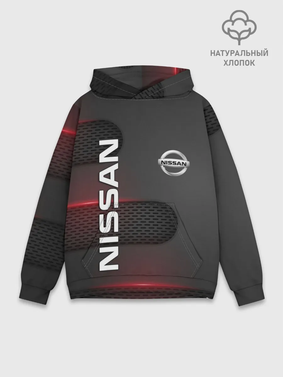 Худи мужской база хлопок / NISSAN