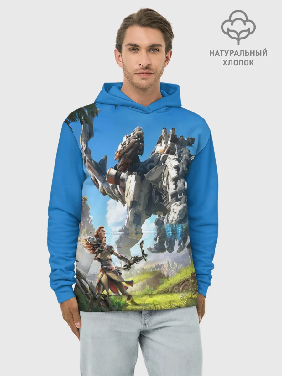 Худи мужской база хлопок / HORIZON ZERO DAWN