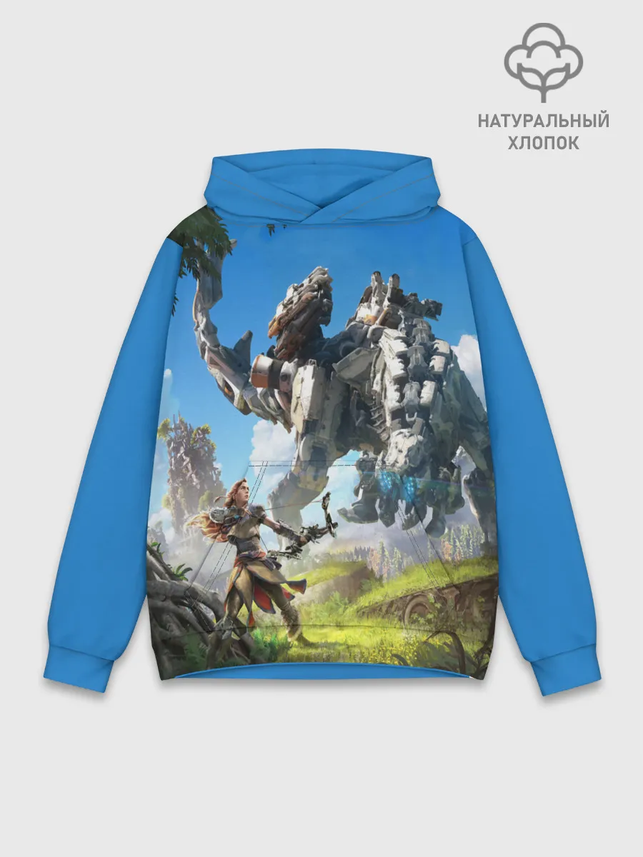 Худи мужской база хлопок / HORIZON ZERO DAWN