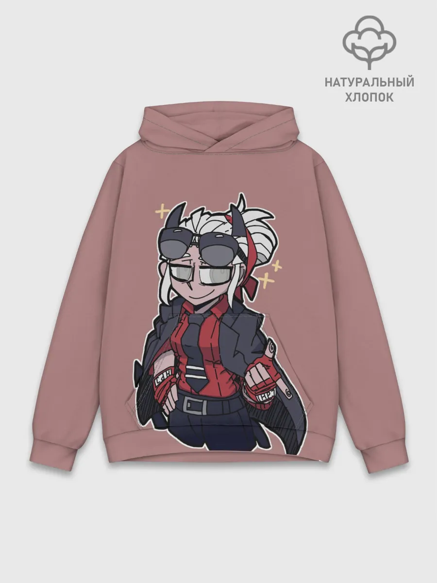 Худи мужской база хлопок / Helltaker.