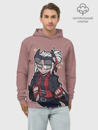 Худи мужской база хлопок / Helltaker.