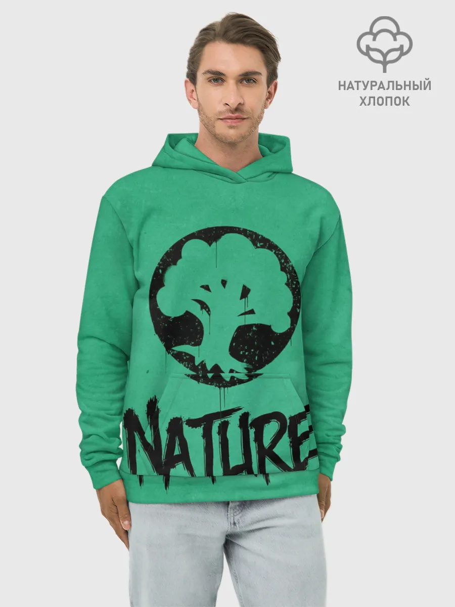 Худи мужской база хлопок / Emblems Nature