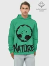 Худи мужской база хлопок / Emblems Nature