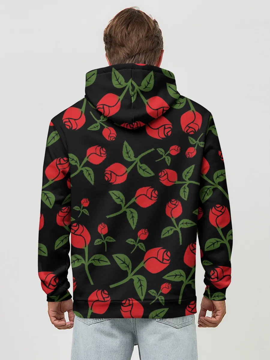 Худи мужской база хлопок / Skull | Roses