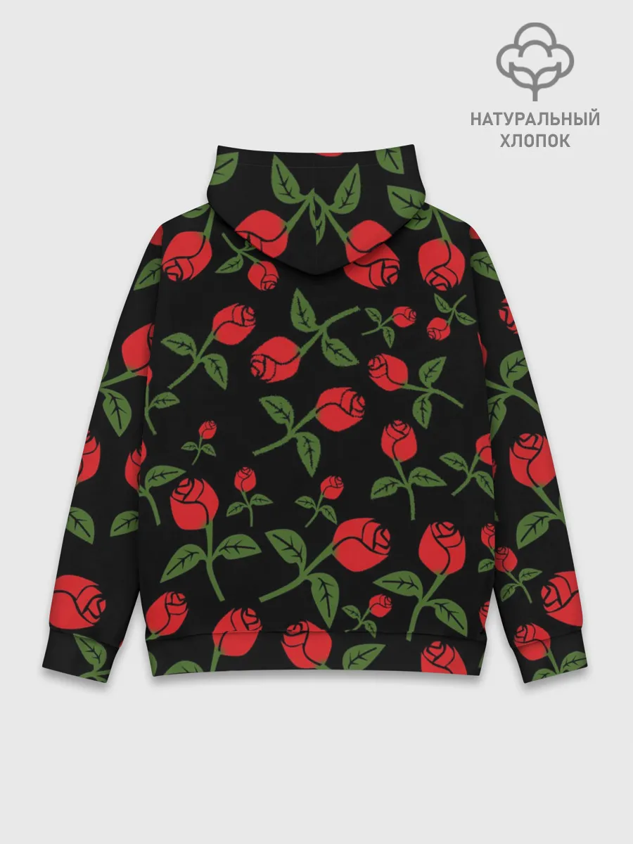 Худи мужской база хлопок / Skull | Roses