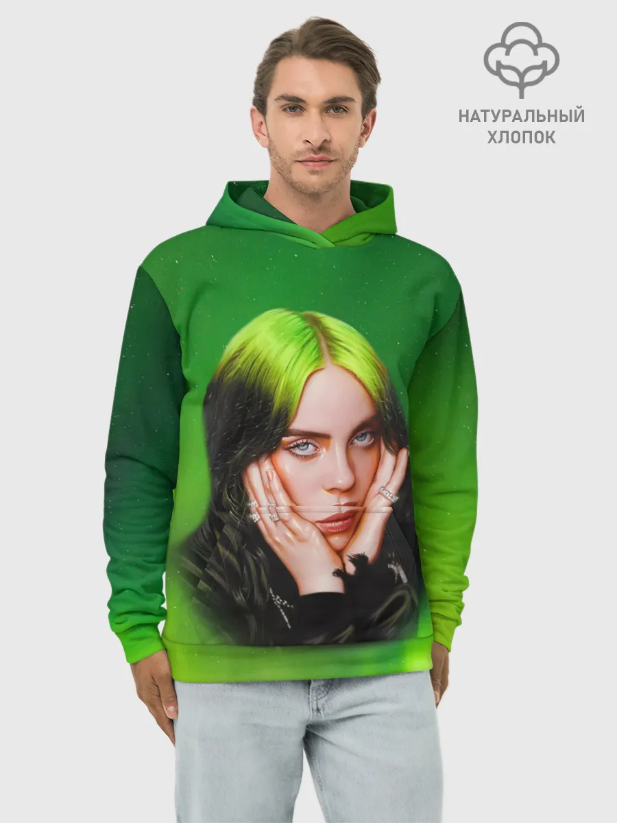 Худи мужской база хлопок / Billie Eilish | Билли Айлиш