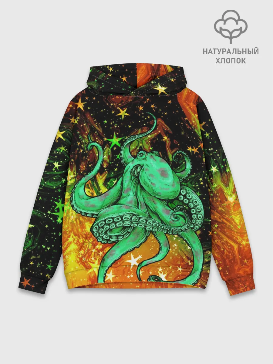 Худи мужской база хлопок / Cosmo Octopus