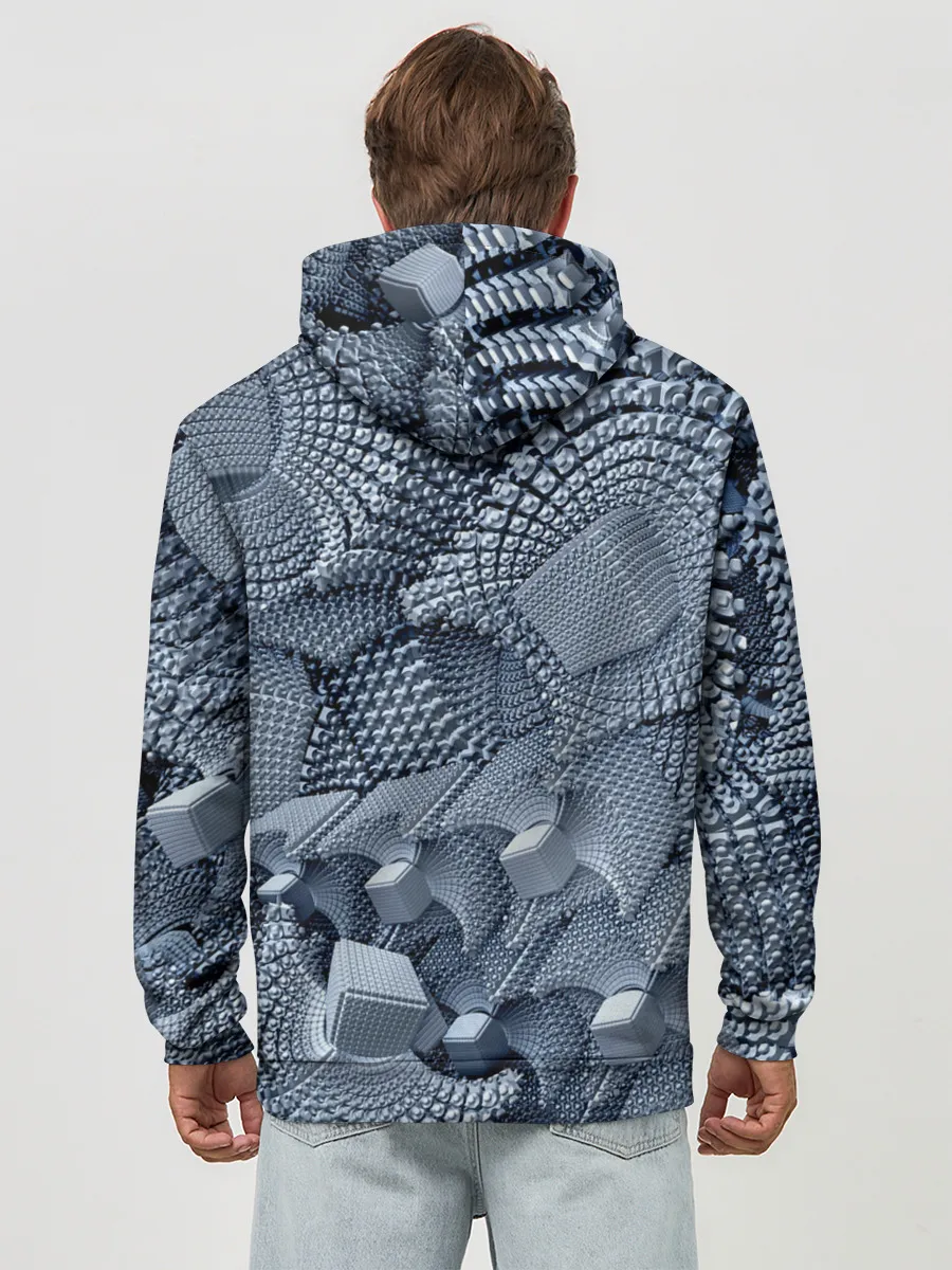 Худи мужской база хлопок / GREY