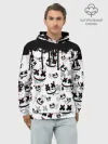 Худи мужской база хлопок / MARSHMELLO GLITCH