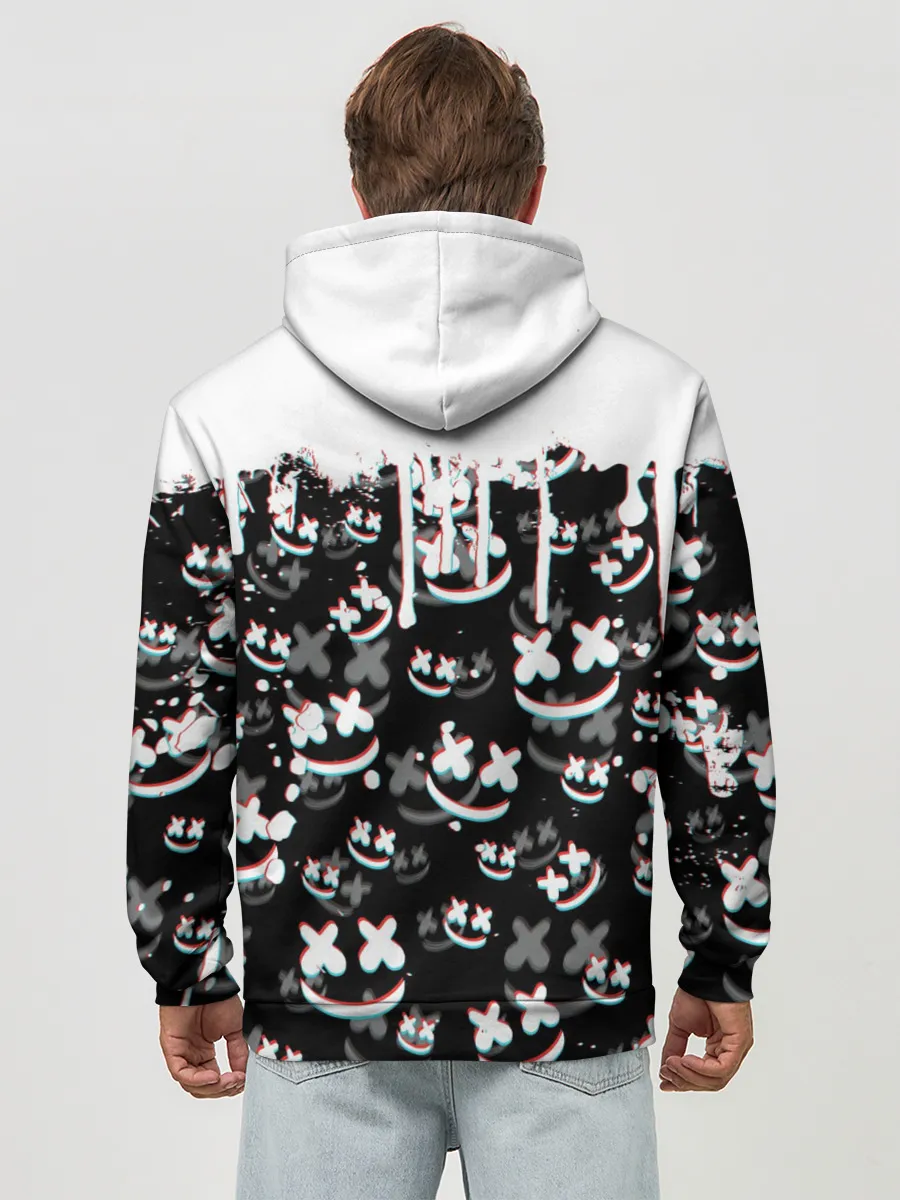 Худи мужской база хлопок / MARSHMELLO GLITCH