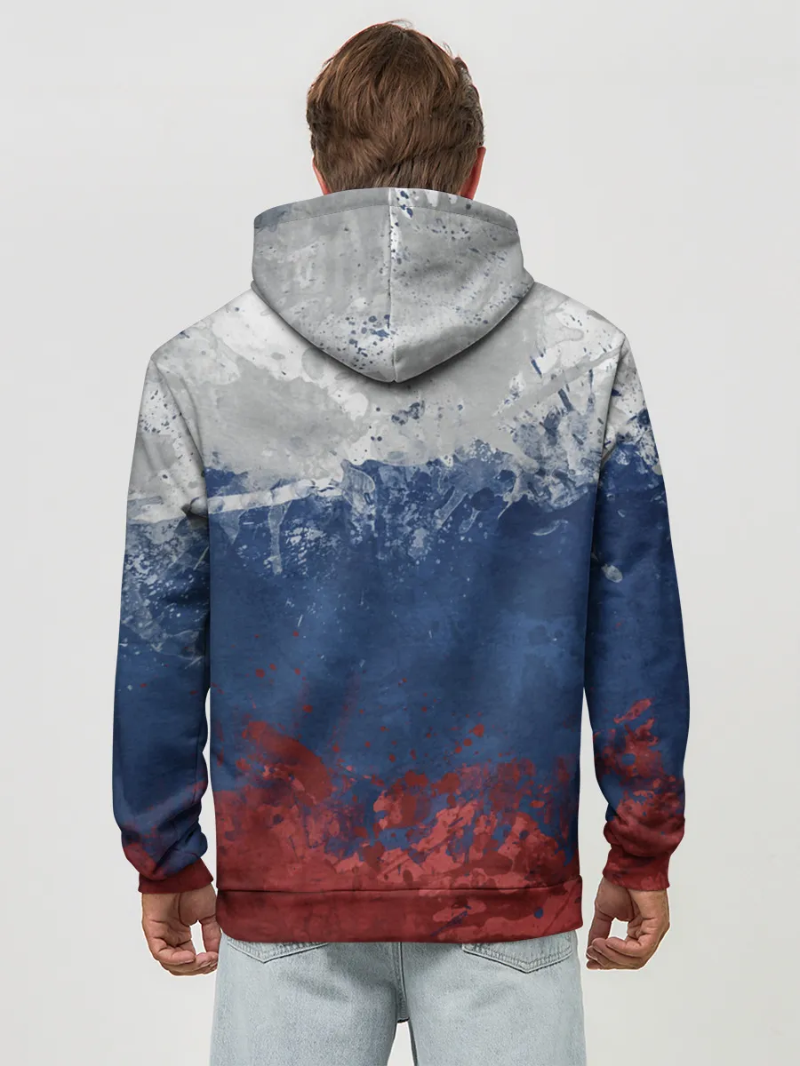 Худи мужской база хлопок / Russia my roots