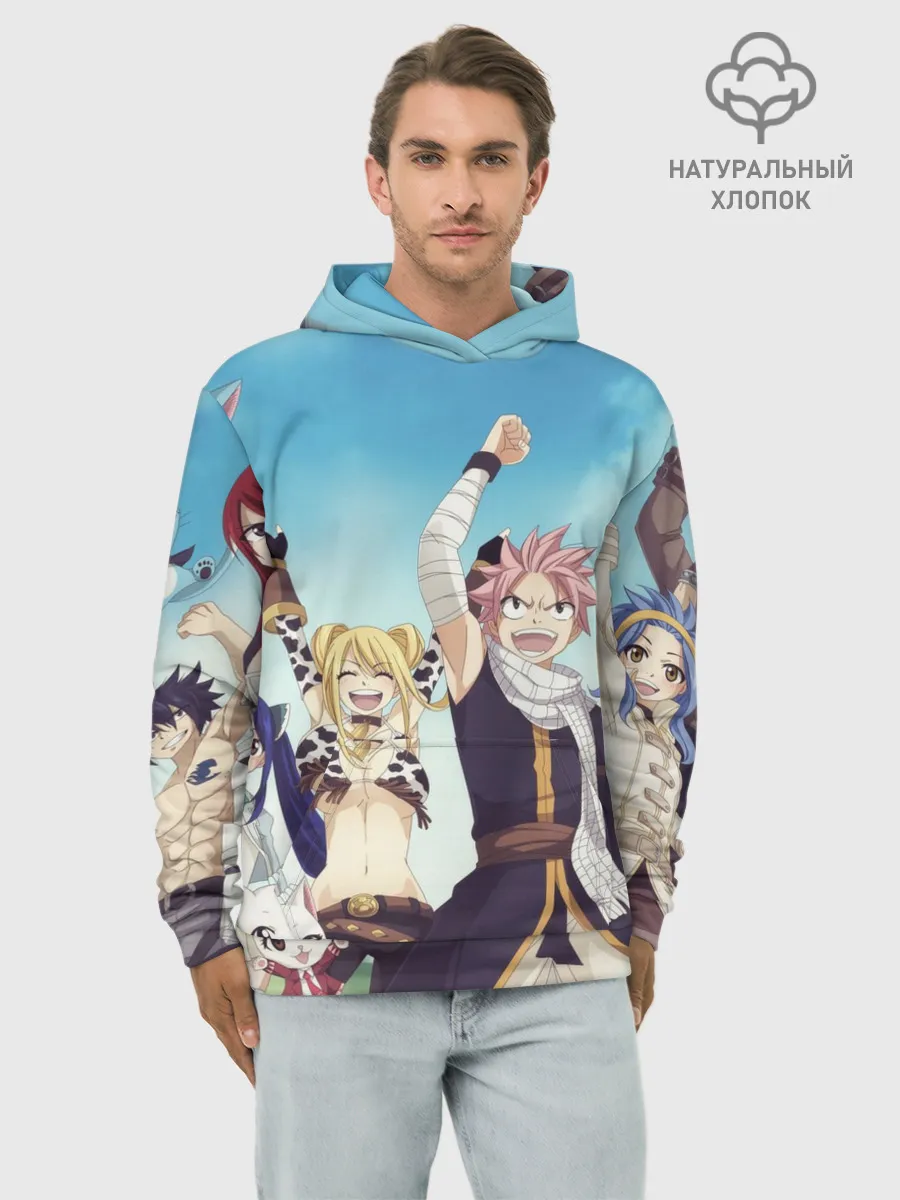 Худи мужской база хлопок / Все песонажи Хвост Феи