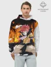 Худи мужской база хлопок / Fairy Tail воинственный Нацу