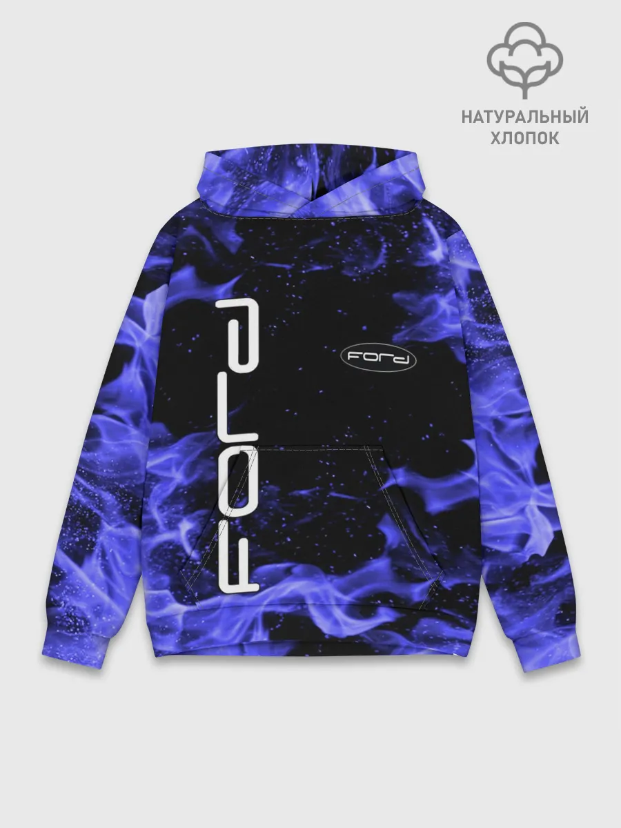 Худи мужской база хлопок / FORD