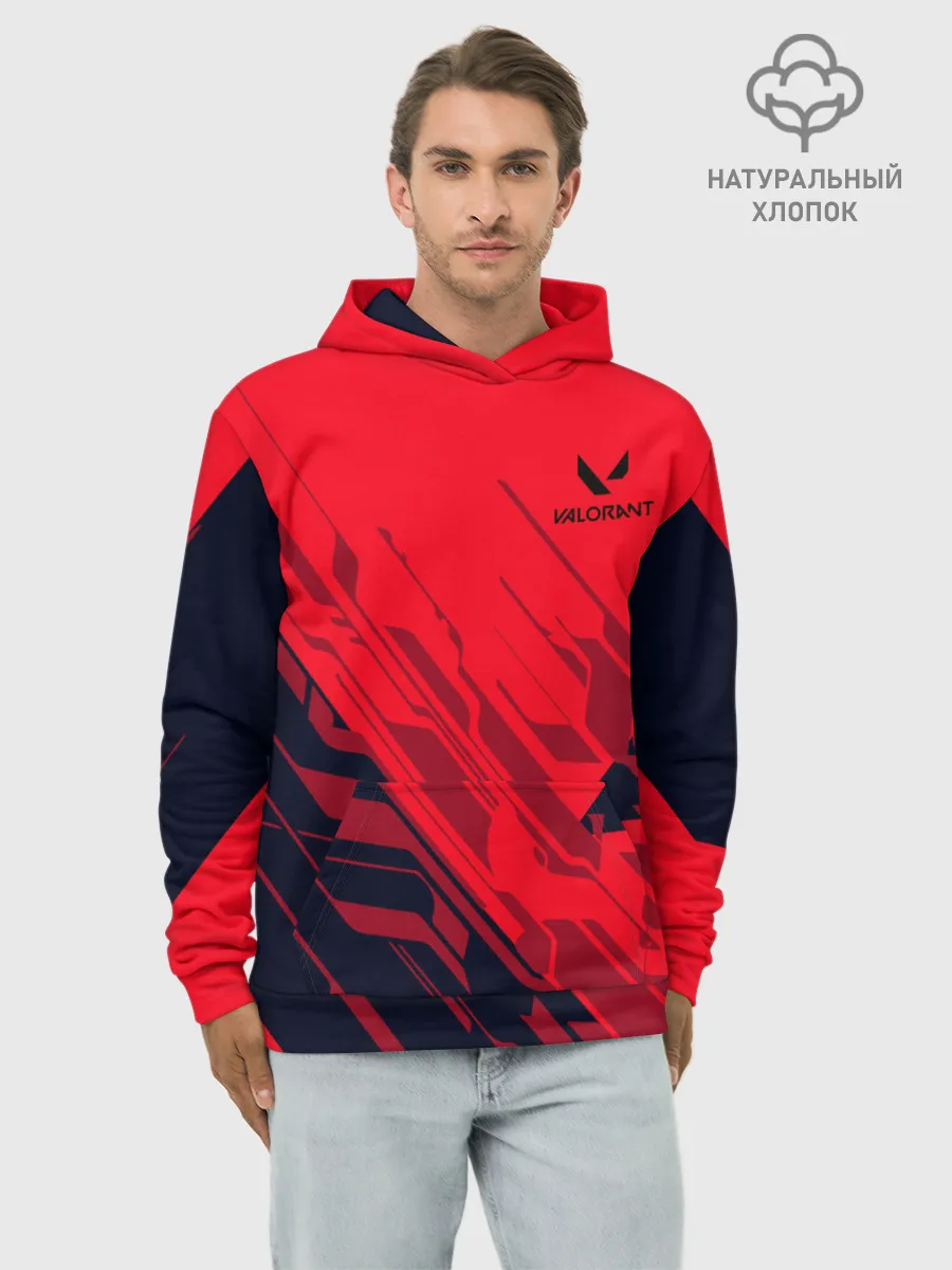 Худи мужской база хлопок / Valorant