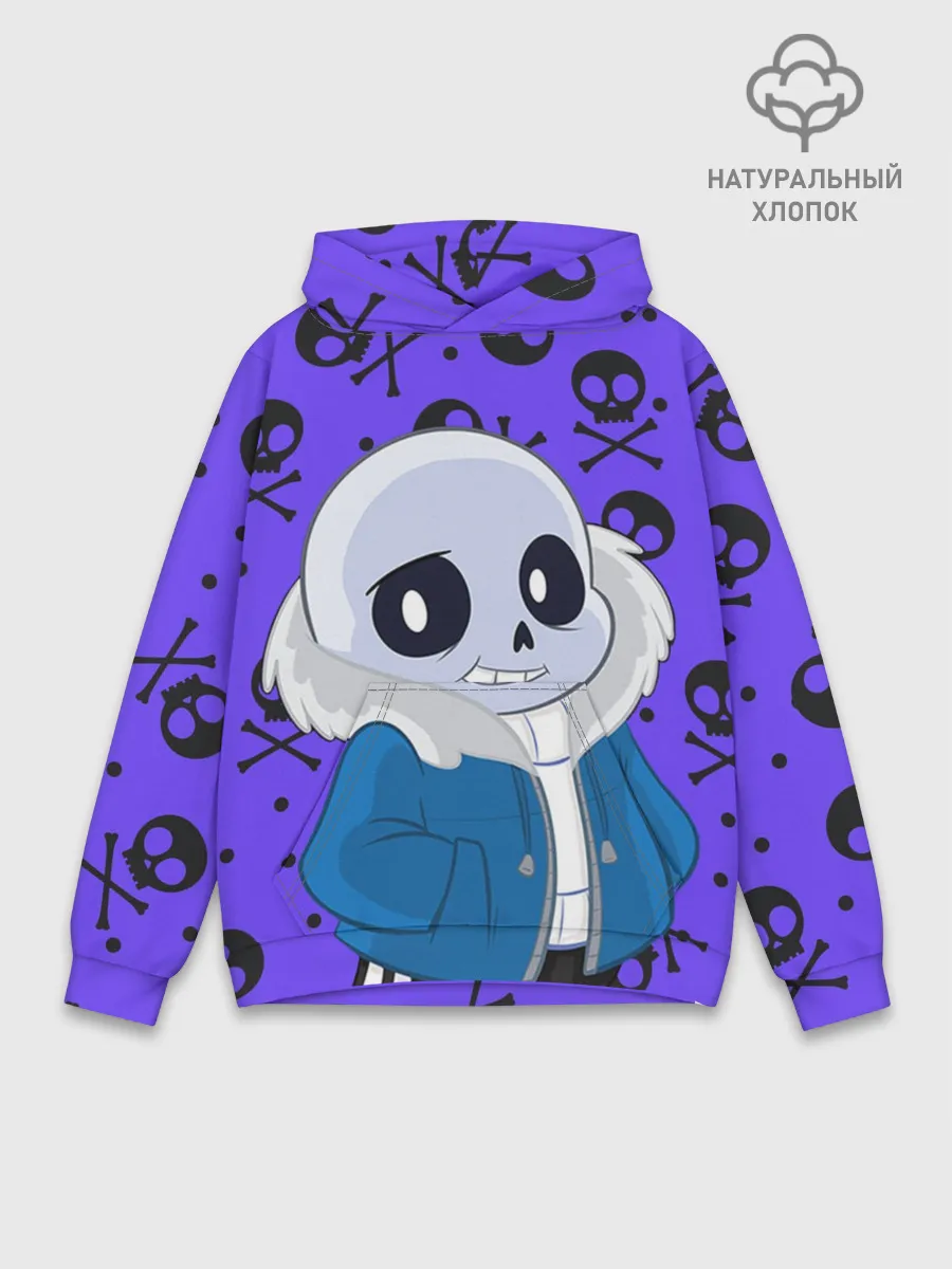 Худи мужской база хлопок / Санс | Undertale