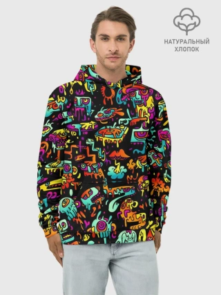 Худи мужской база хлопок / Zombi Slime