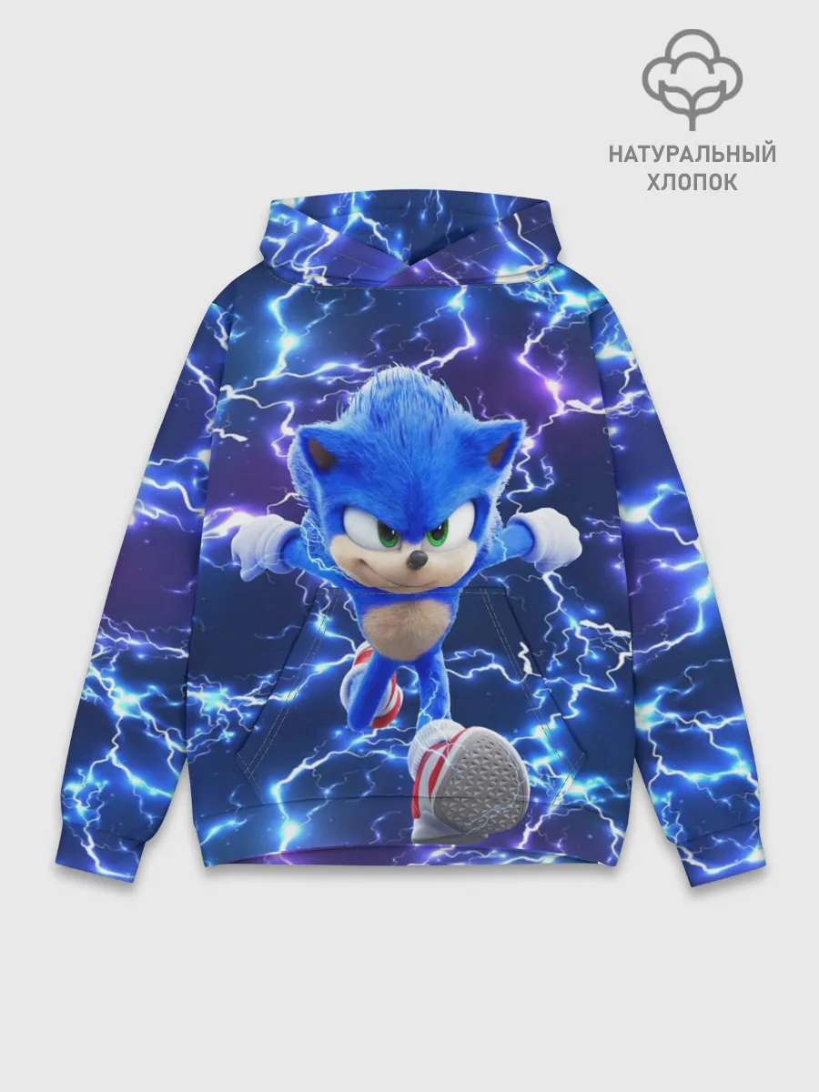 Худи мужской база хлопок / Sonic | Соник