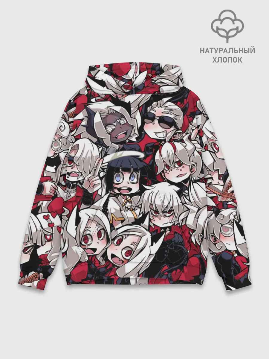 Худи мужской база хлопок / Helltaker