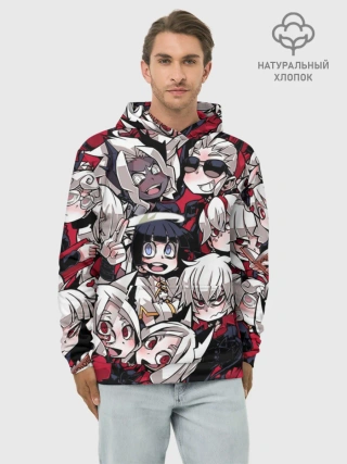 Худи мужской база хлопок / Helltaker