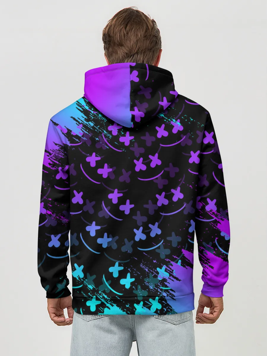 Худи мужской база хлопок / FORTNITE x MARSHMELLO