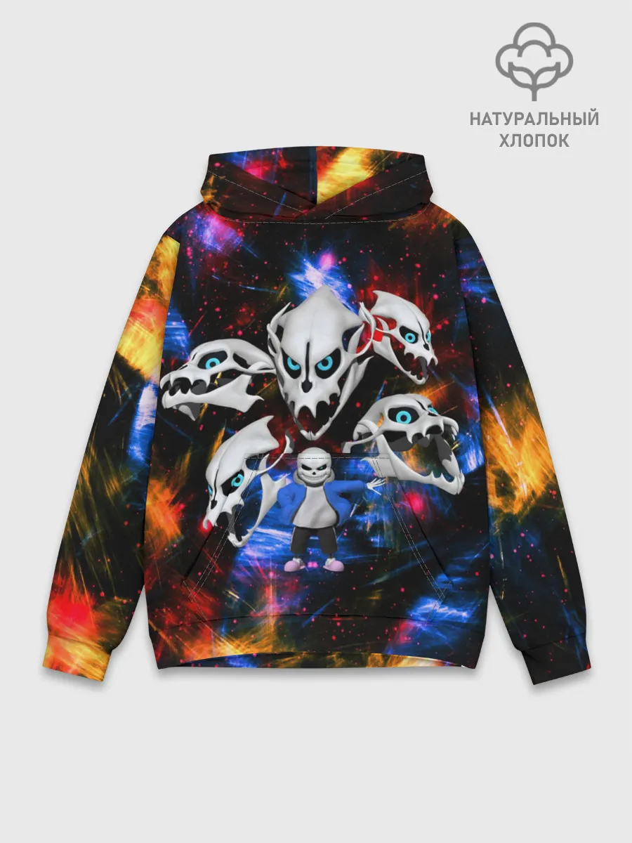 Худи мужской база хлопок / Санс | Undertale