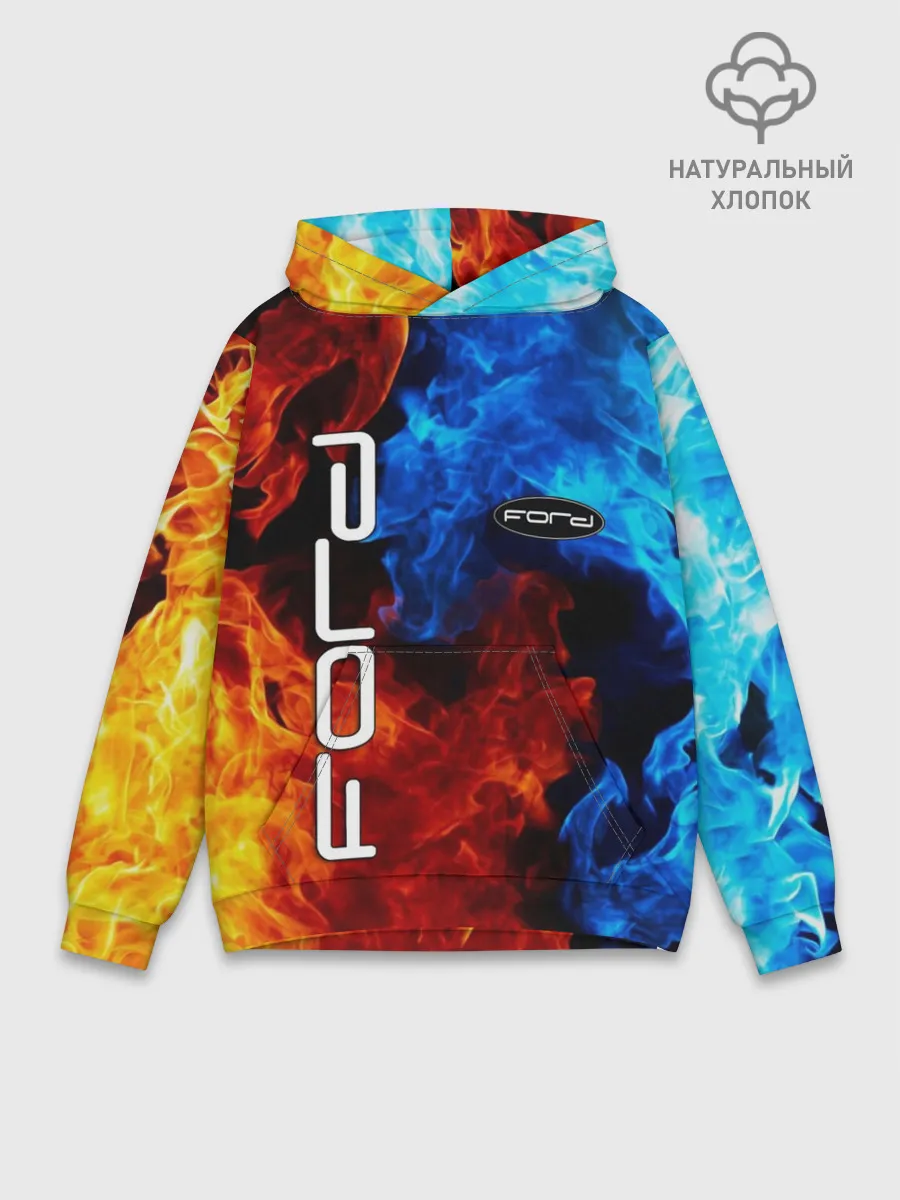 Худи мужской база хлопок / FORD